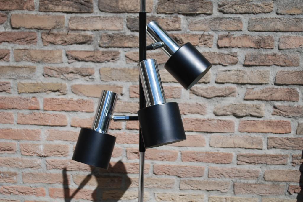 Vintage Vloerlamp Met Drie Spots image 3