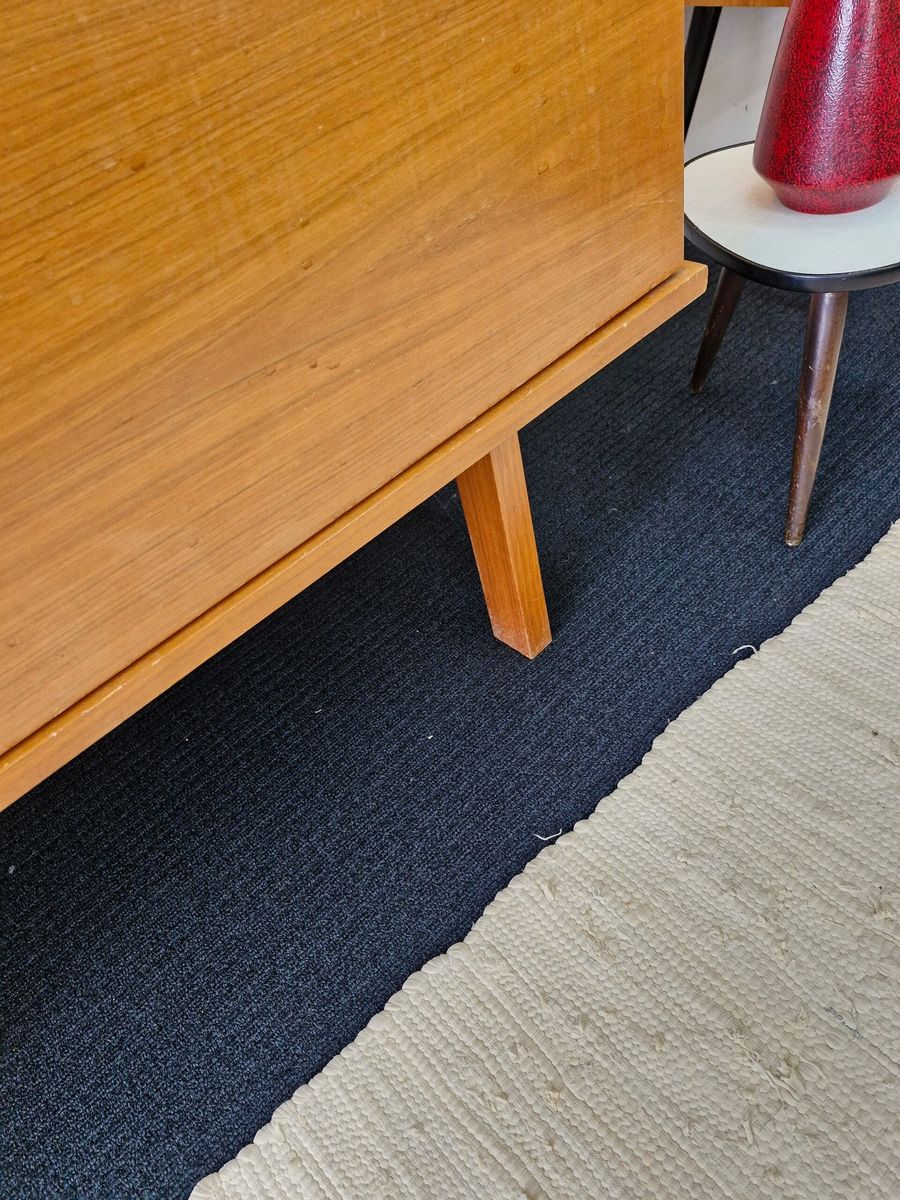 Vintage Kast / Dressoir Blond Strakke Poot 70s image 5