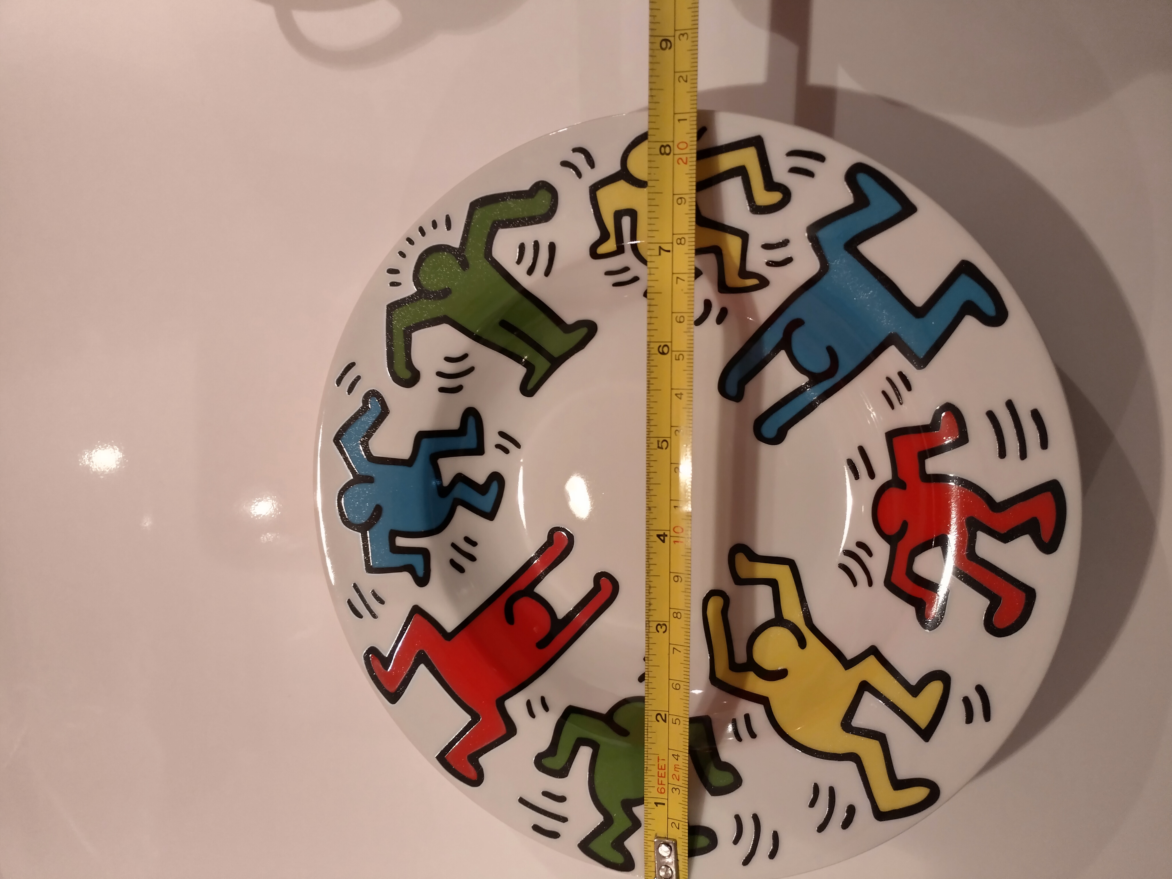 Keith Haring Servies: 2 Platte Borden, 2 Koffiekop En Schotel, 1 Espresso Kopje En Schotel image 5