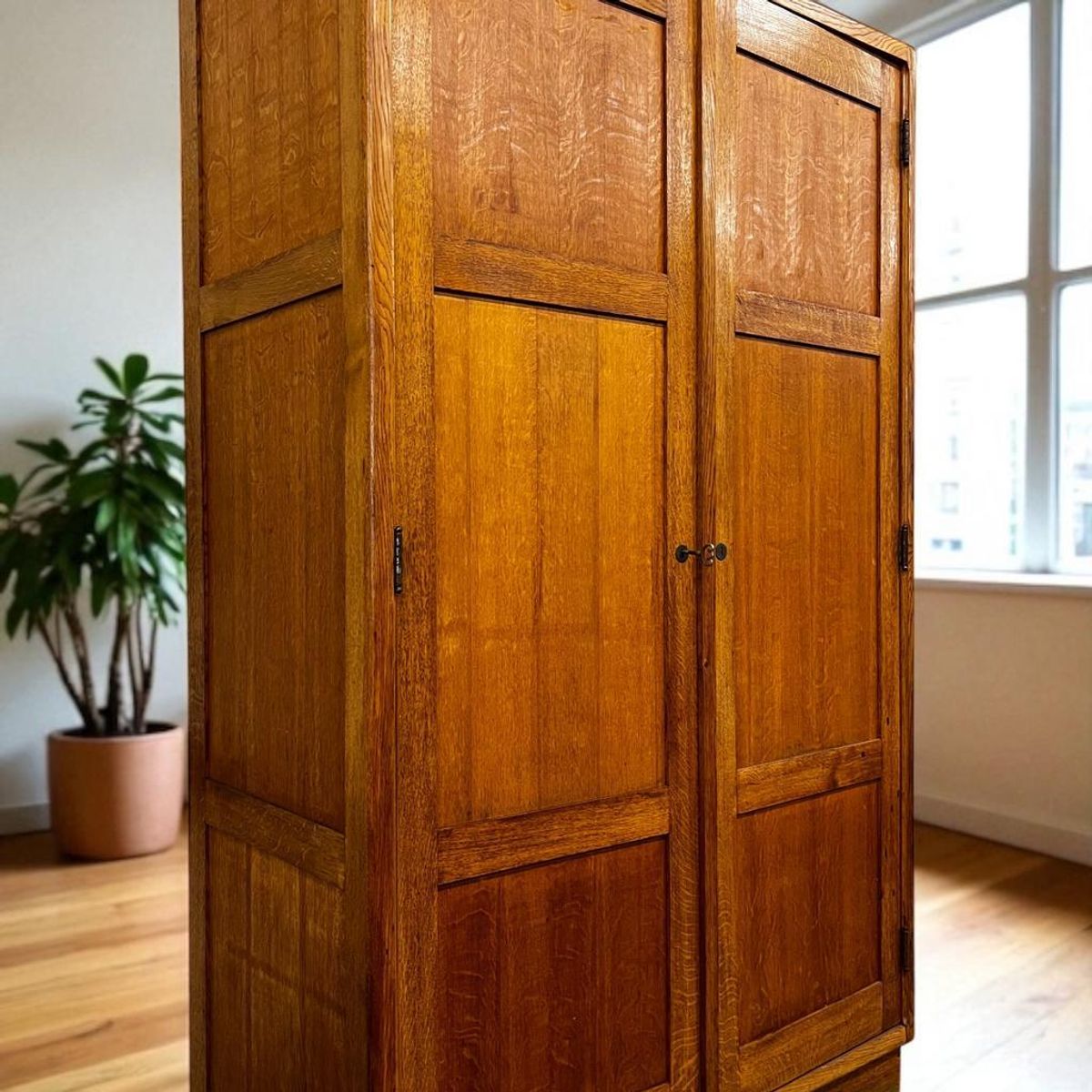 Vintage Xl Hoge Kast / Leggerkast / Archiefkast image 2