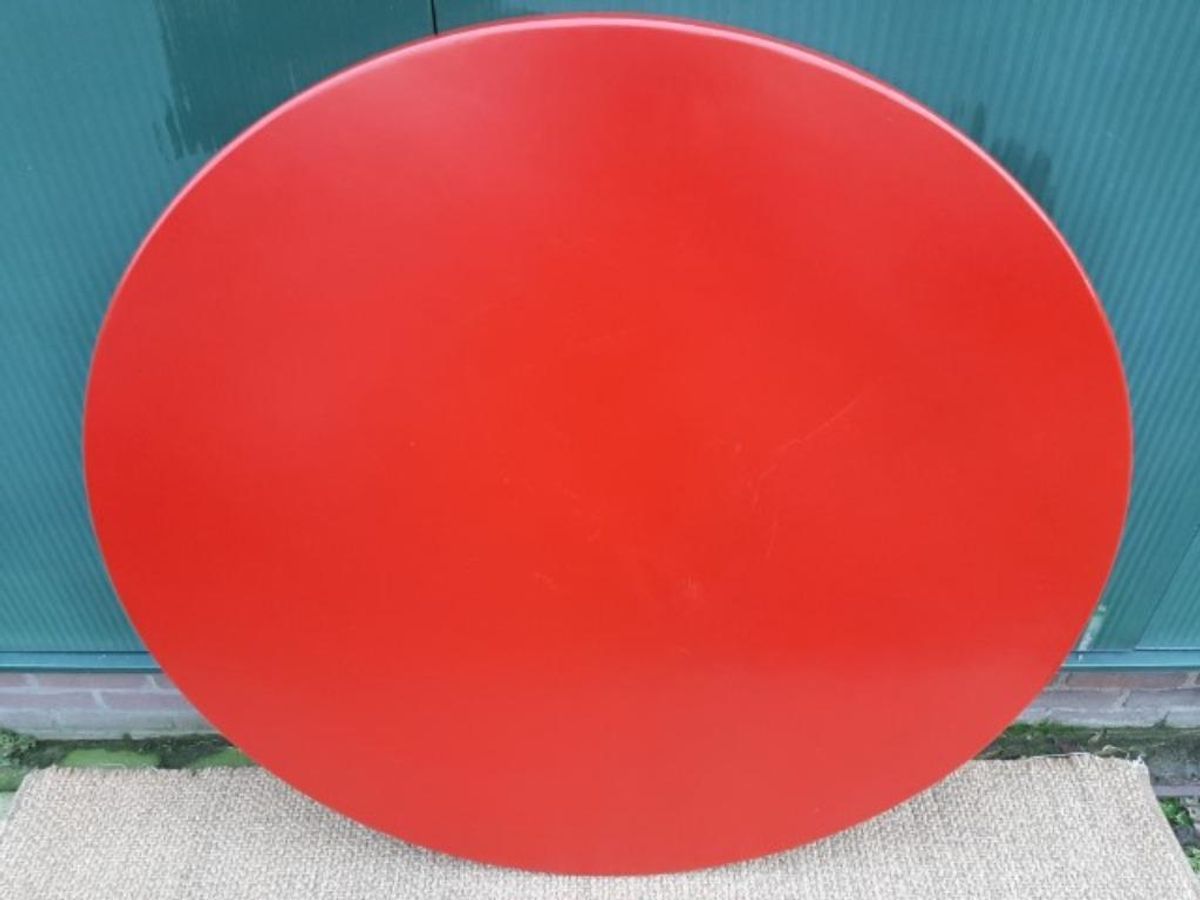 Rode Ronde Xl Eettafel 130 Cm Vintage Space Age Design Tafel image 18