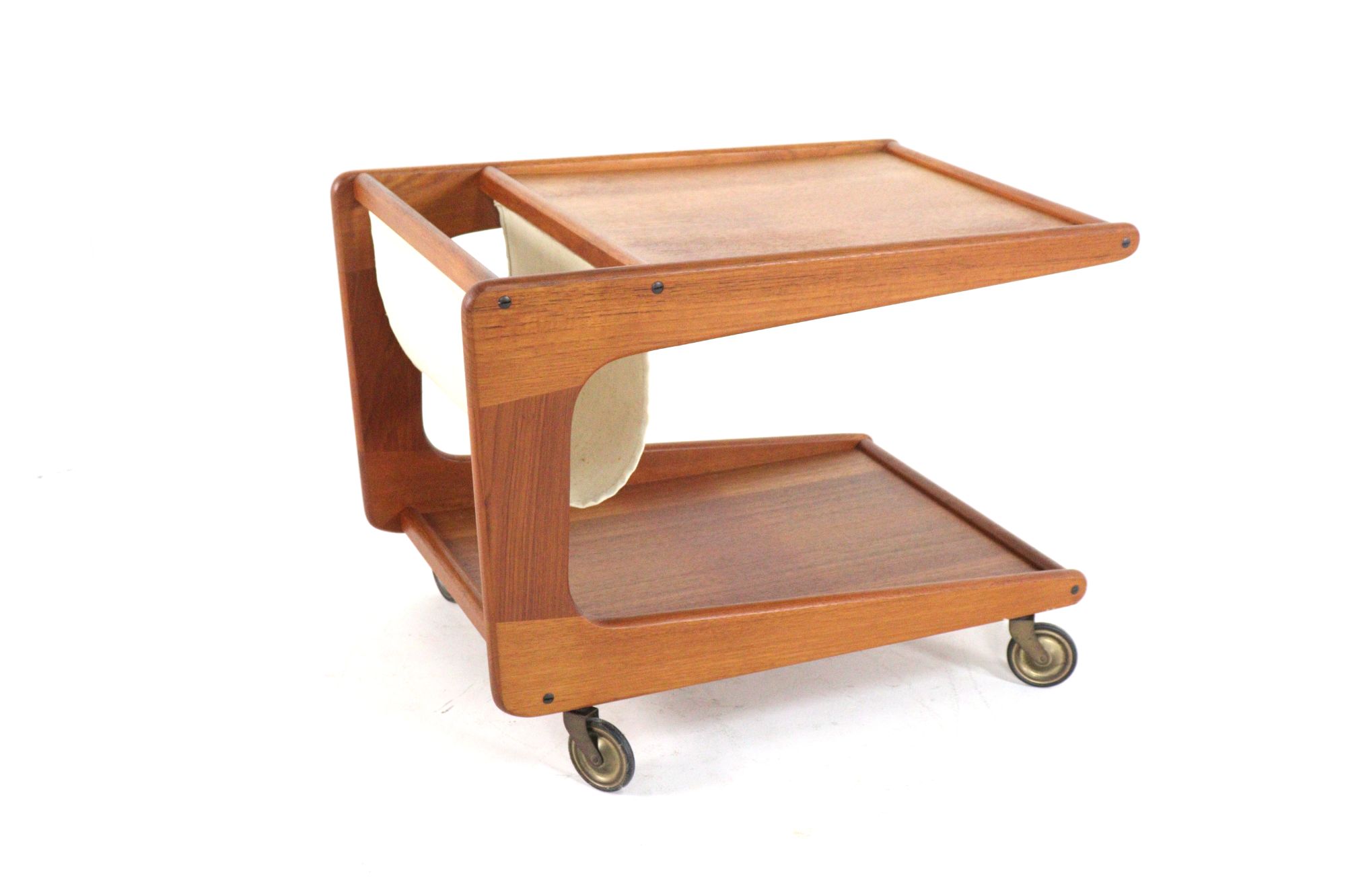 Sika Mobler Trolley Met Lectuurhouder Tijdschriftenrek Vintage Deens image 14