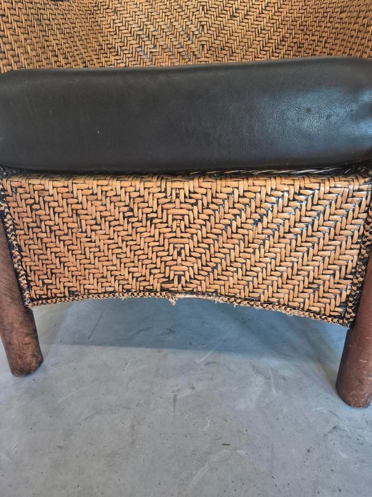 4 Art Deco Colonial Stijl Fauteuils Rotan image 14