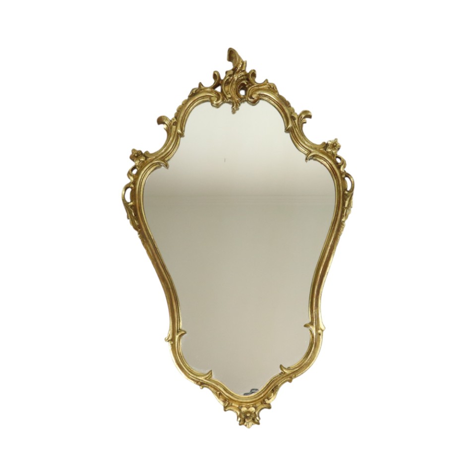 Vergulde Rococo Stijl Spiegel Met Console Acanthus Frankrijk image 5