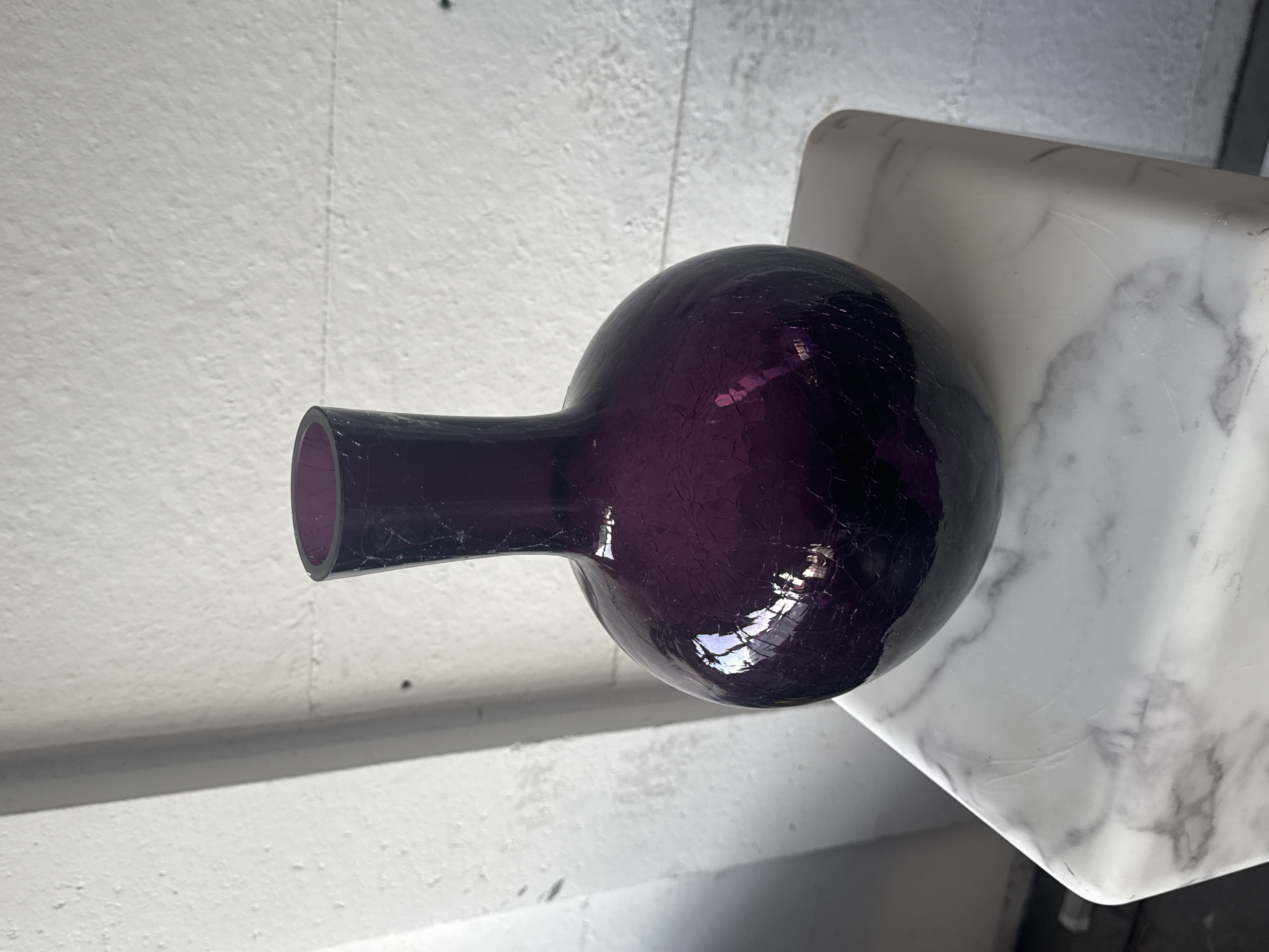 Polspotten | Gecraqueleerde Glazen Bolvaas S image 13