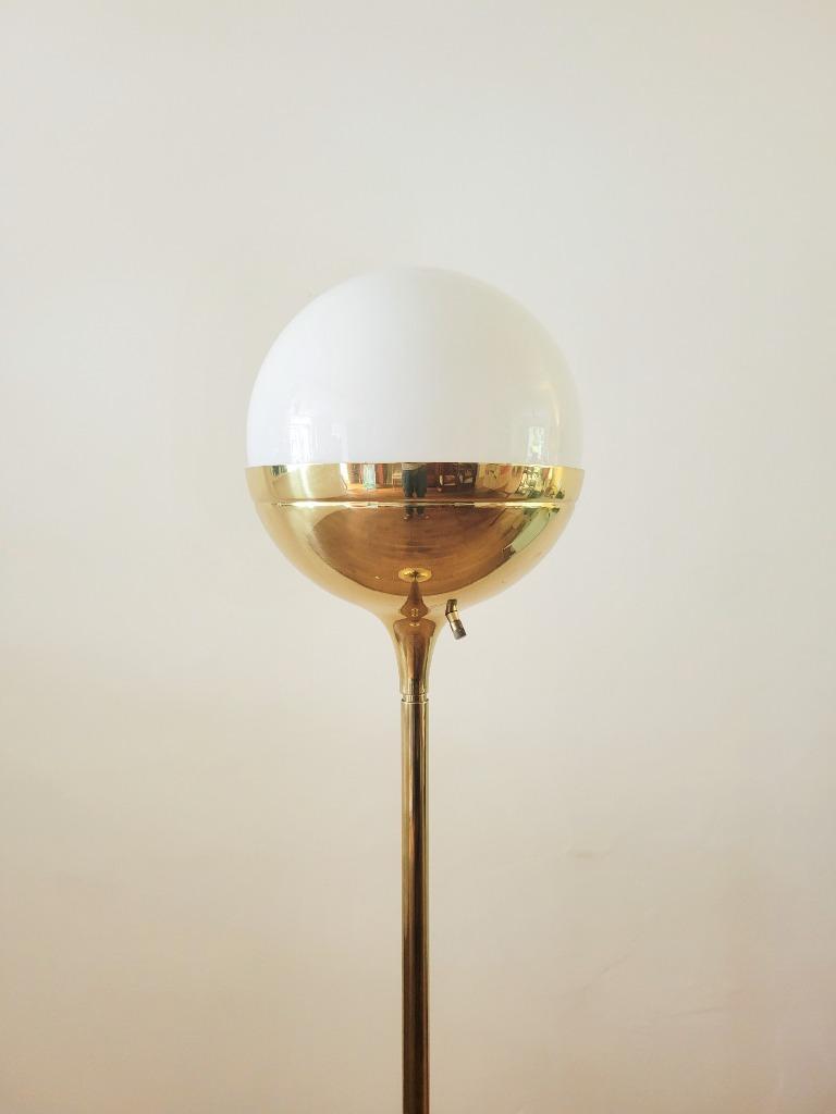 Messing Vloerlamp Van Vereinigte Werkstätten München image 5