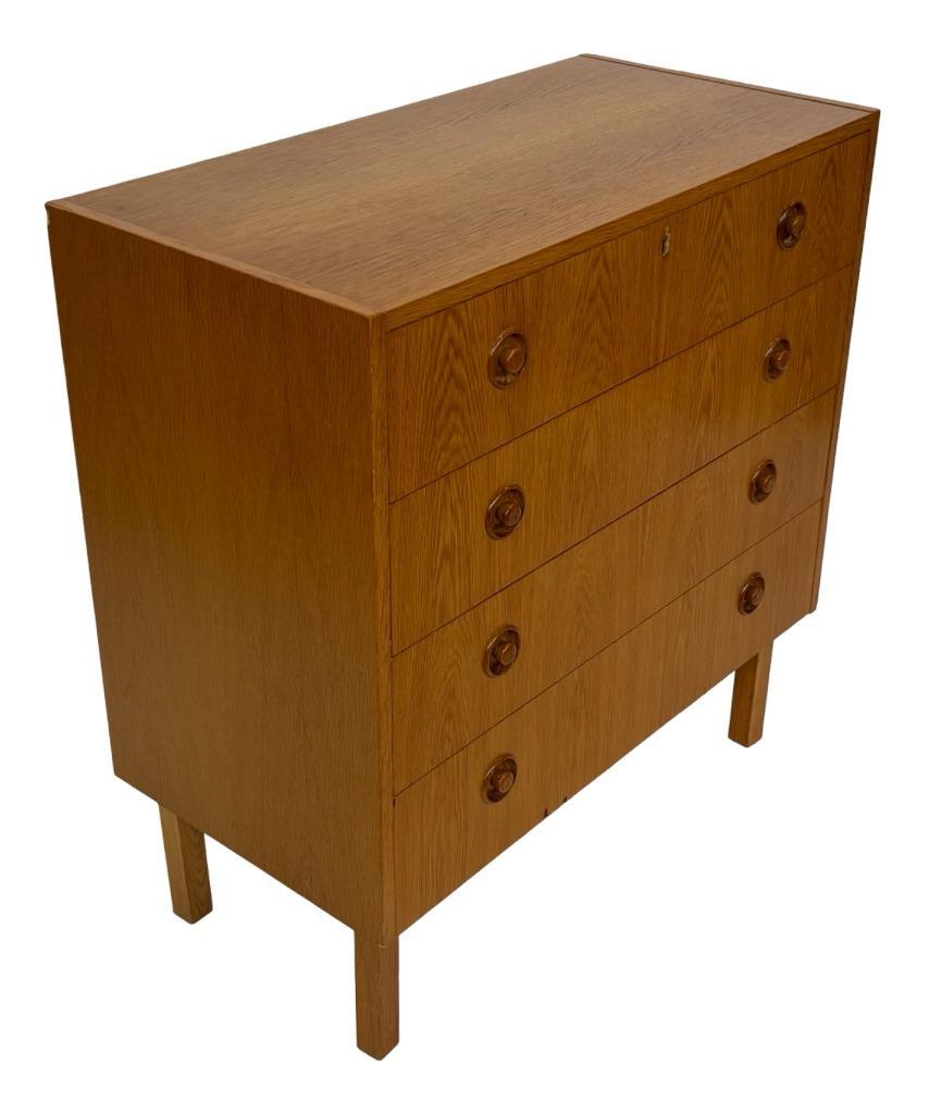 Vintage Ladekast Kastje Jaren 60 Teak Fineer Commode Design image 11