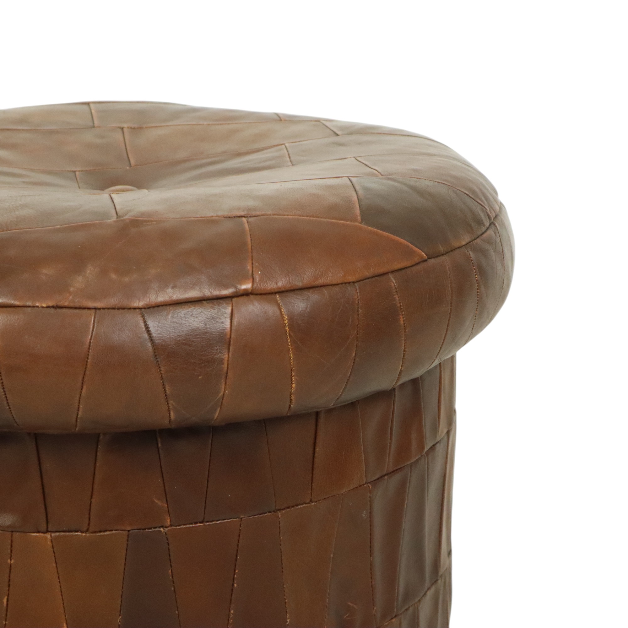 Design Mushroom Poef Opbergruimte De Sede Bruin Leer 57cm image 16