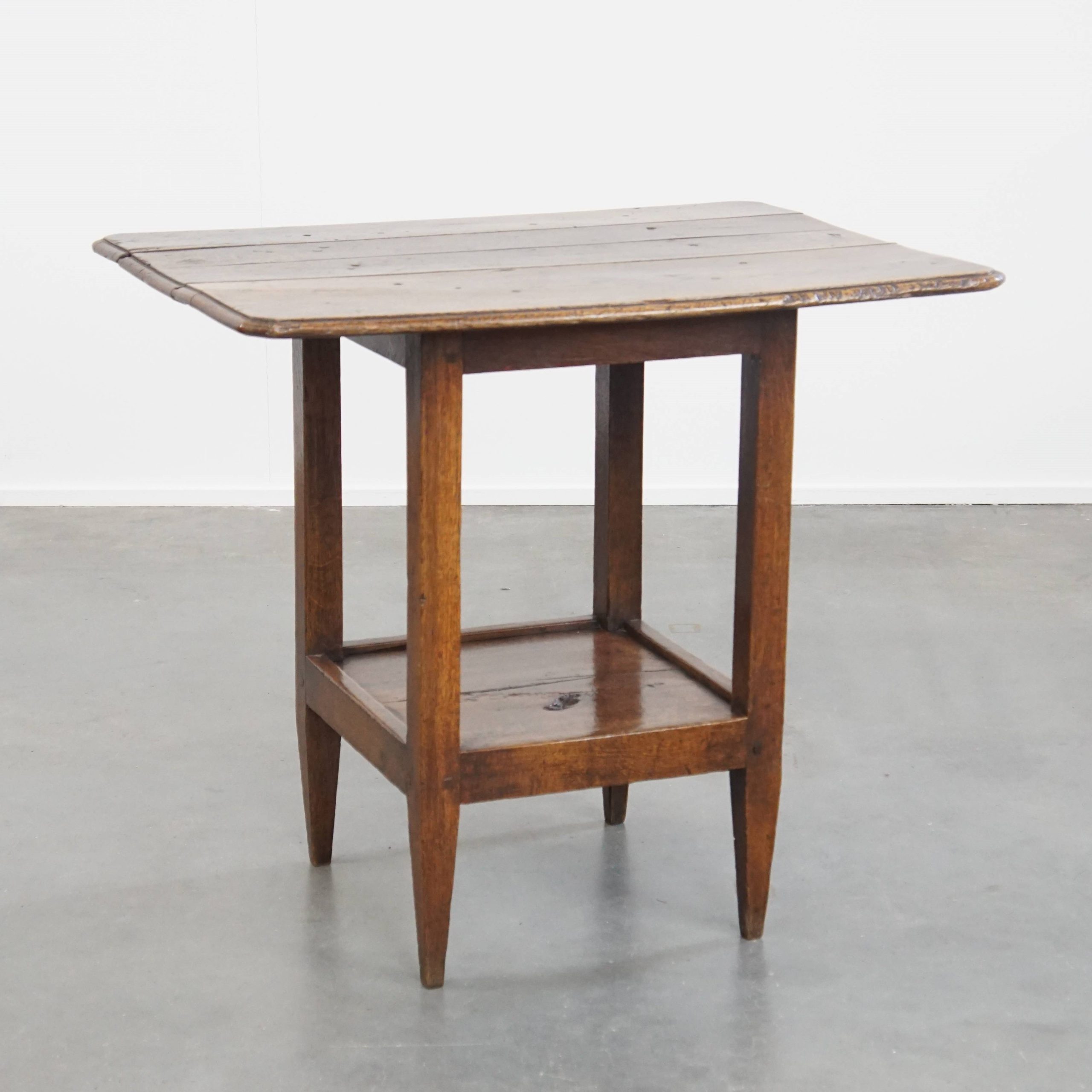 Zeldzame En Originele Antieke Engelse Eikenhouten Bijzettafel/ Center Table Uit Eind 18e Eeuw image 2