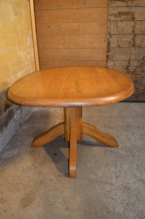 Middelgrote Ovale Massief Eikenhouten Eettafel image 7