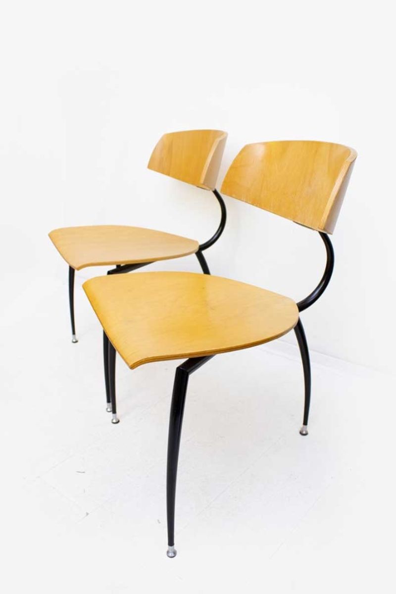 Set Van 4 Tripod Chair – Lande Stoelen 80’s Design image 2