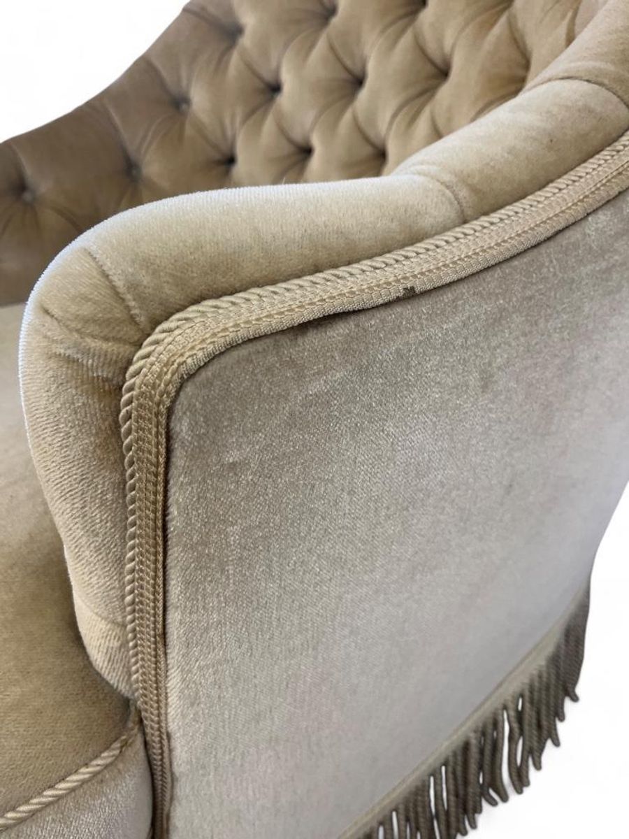 Vintage Fauteuil / Eenzit / Clubzetel Met Franjes image 4