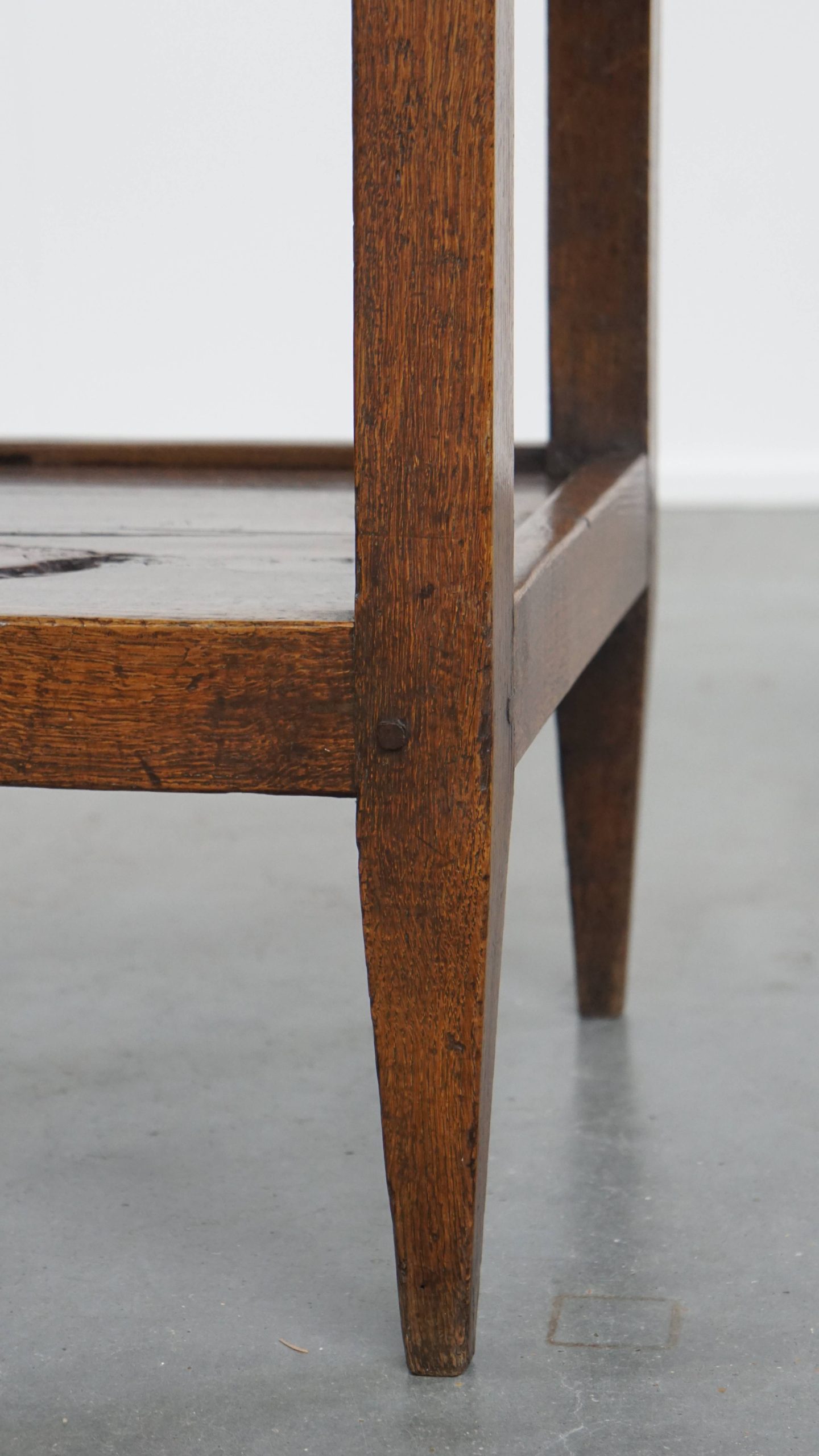 Zeldzame En Originele Antieke Engelse Eikenhouten Bijzettafel/ Center Table Uit Eind 18e Eeuw image 12