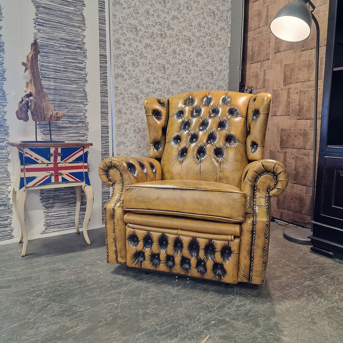 Chesterfield Tremblay Relaxfauteuil - Antiek Whiskey image 10