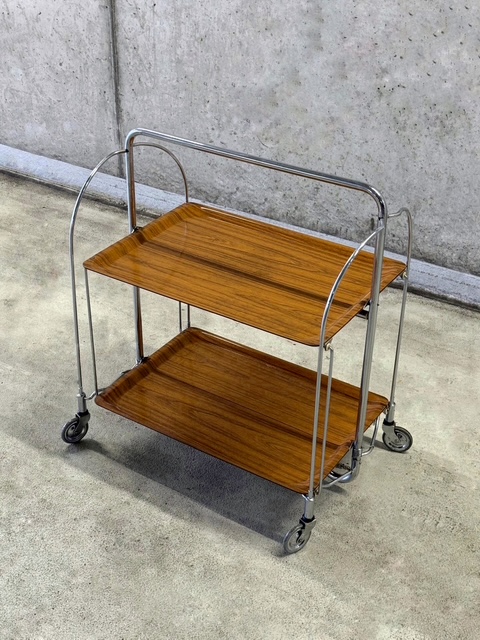 Opvouwbare Serveerwagen Trolley Bremshey & Co 1970s image 2