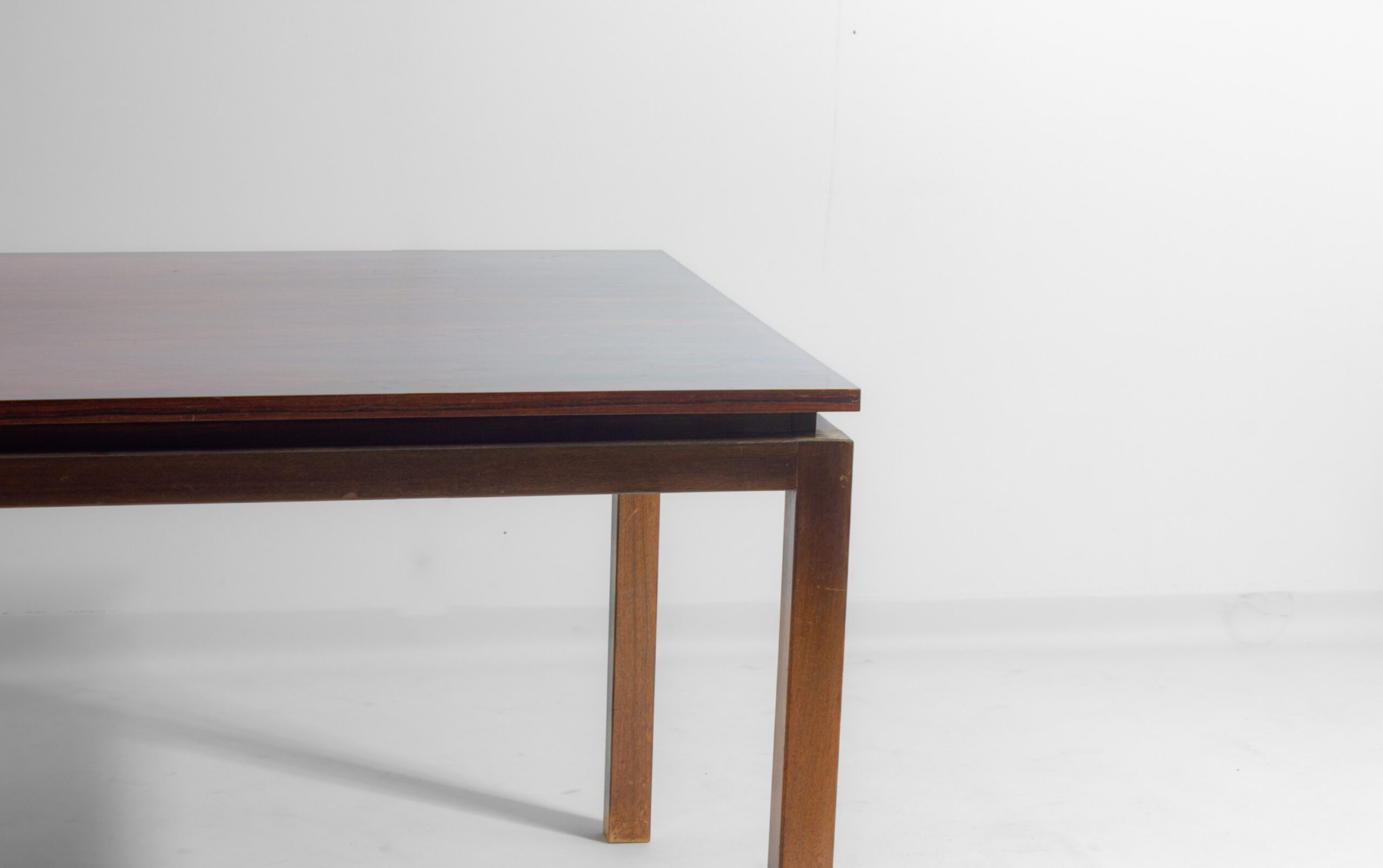 Mid-century Palissander Minimalistische Uittrekbare Eettafel Van Alfred Hendrickx, 1960 image 4