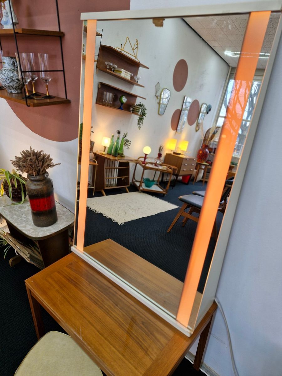 Grote Vintage Spiegel Met Verlichting Jaren 70 image 8