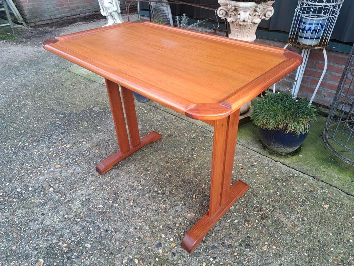 Vintage Kaart Tafel Uit De Jaren 60 Afm. 110x40cm En 80cm Ho image 2