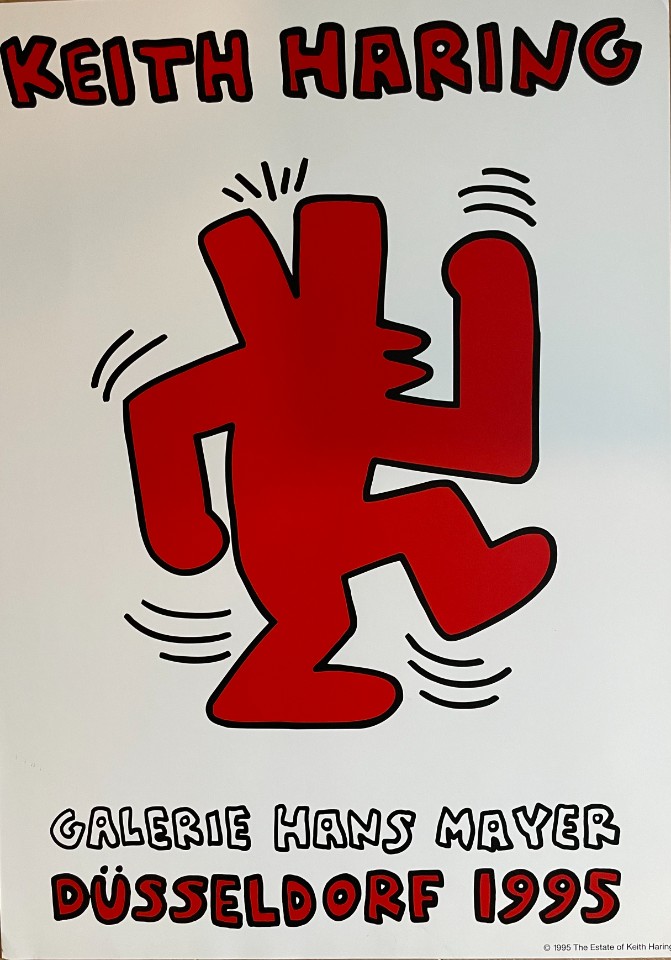 Keith Haring (1958-1990), Orginal 1995 Exhibition Poster image 7