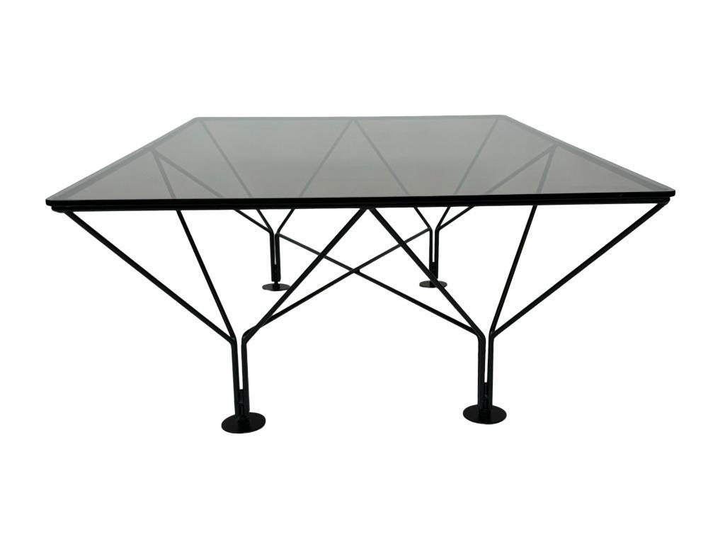 Vintage Salontafel Paolo Piva Stijl Met Rookglas 80's Design image 11