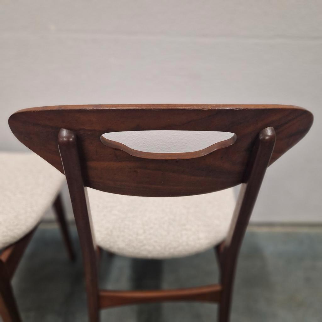 Nieuw Bekleed ! Deense Stoelen Set Van 4 Vintage Stoelen image 18