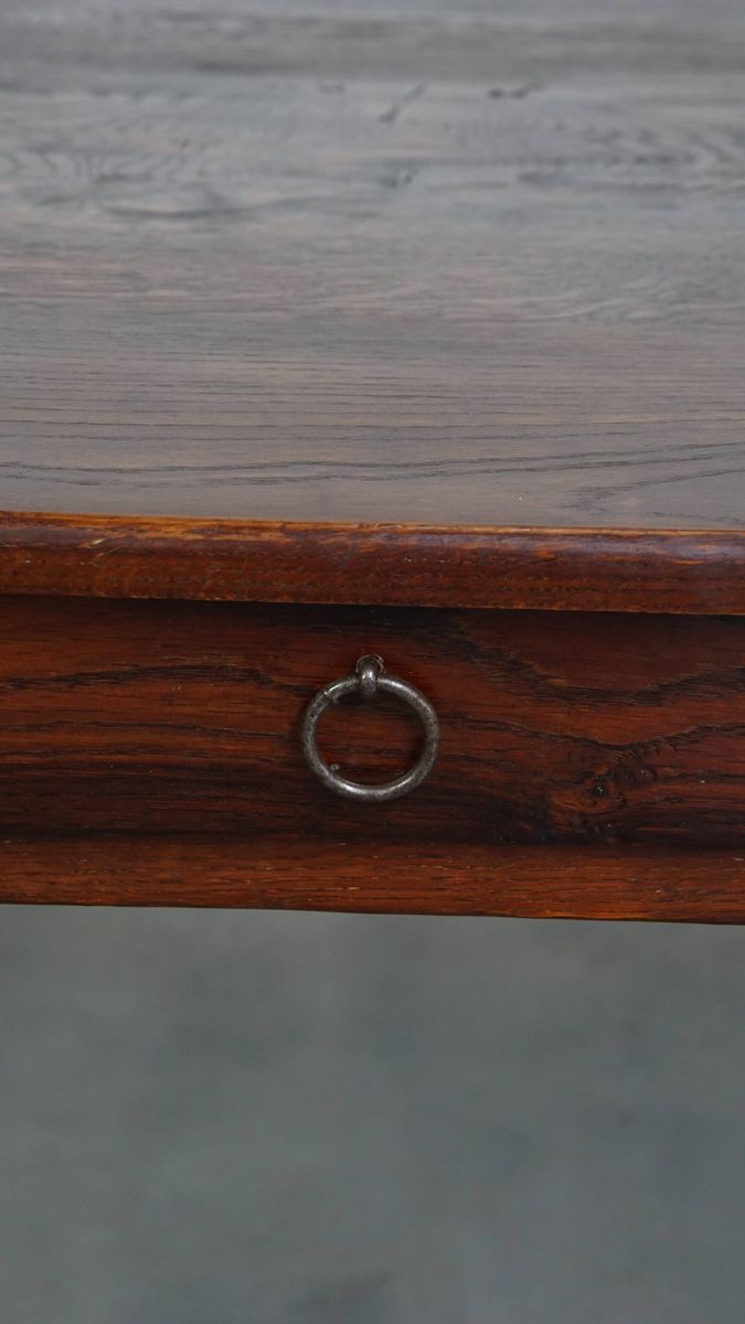 Zeer Charmante En Grote Antieke Franse Boeren Xxl Eettafel Met Een Mooi Patina image 10