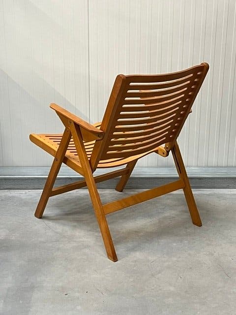Niko Kralj Rex デイベッド 70年代 折り畳み 北欧　／アルテック Vintage Niko Kralj Tuinstoel Hout Transparent bij Reliving