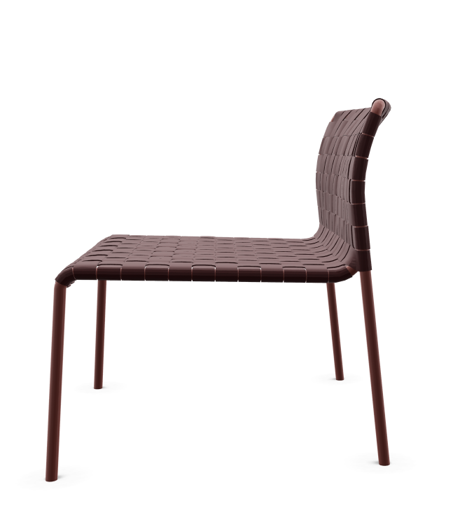 Andreu World Costa Stoel Aluminium Poedercoating Rood image 8