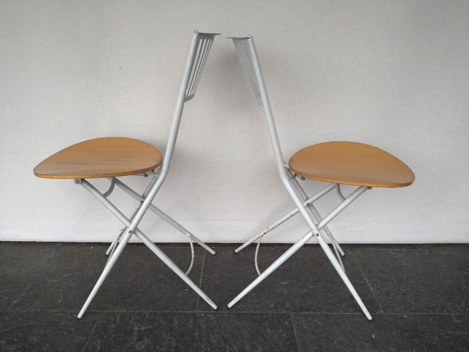 2x Vintage Folding Chairs From Fly Line (set) image 6