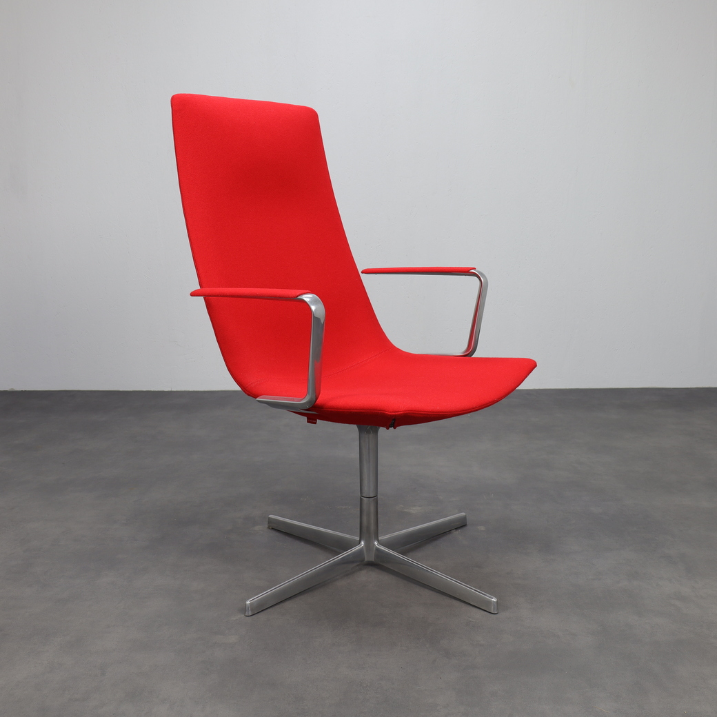 Set Of 2 “catifa 70” Swivel Lounge Chairs By Arper, Italy image 4