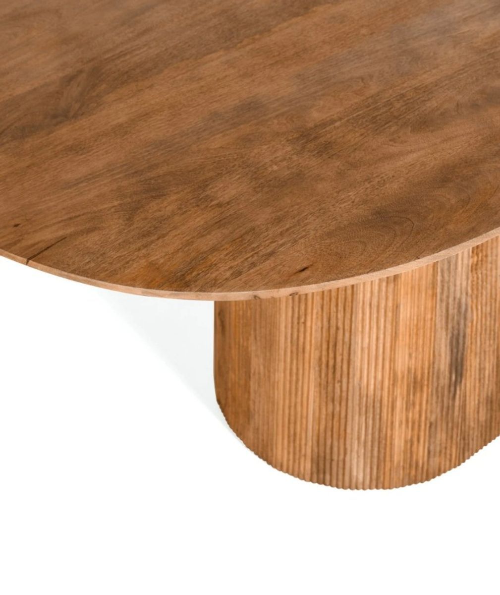 By fonQ Grand Eettafel Lichtbruin Mangohout image 6