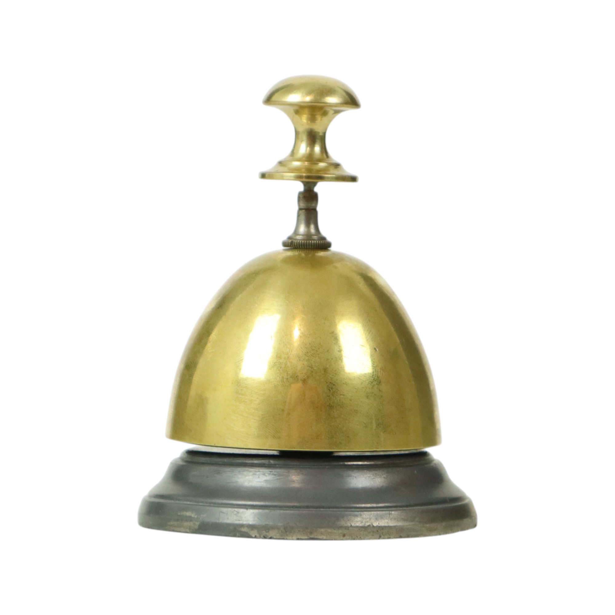 Messing En Metalen Hotelbel Receptiebel Mid-century image 5