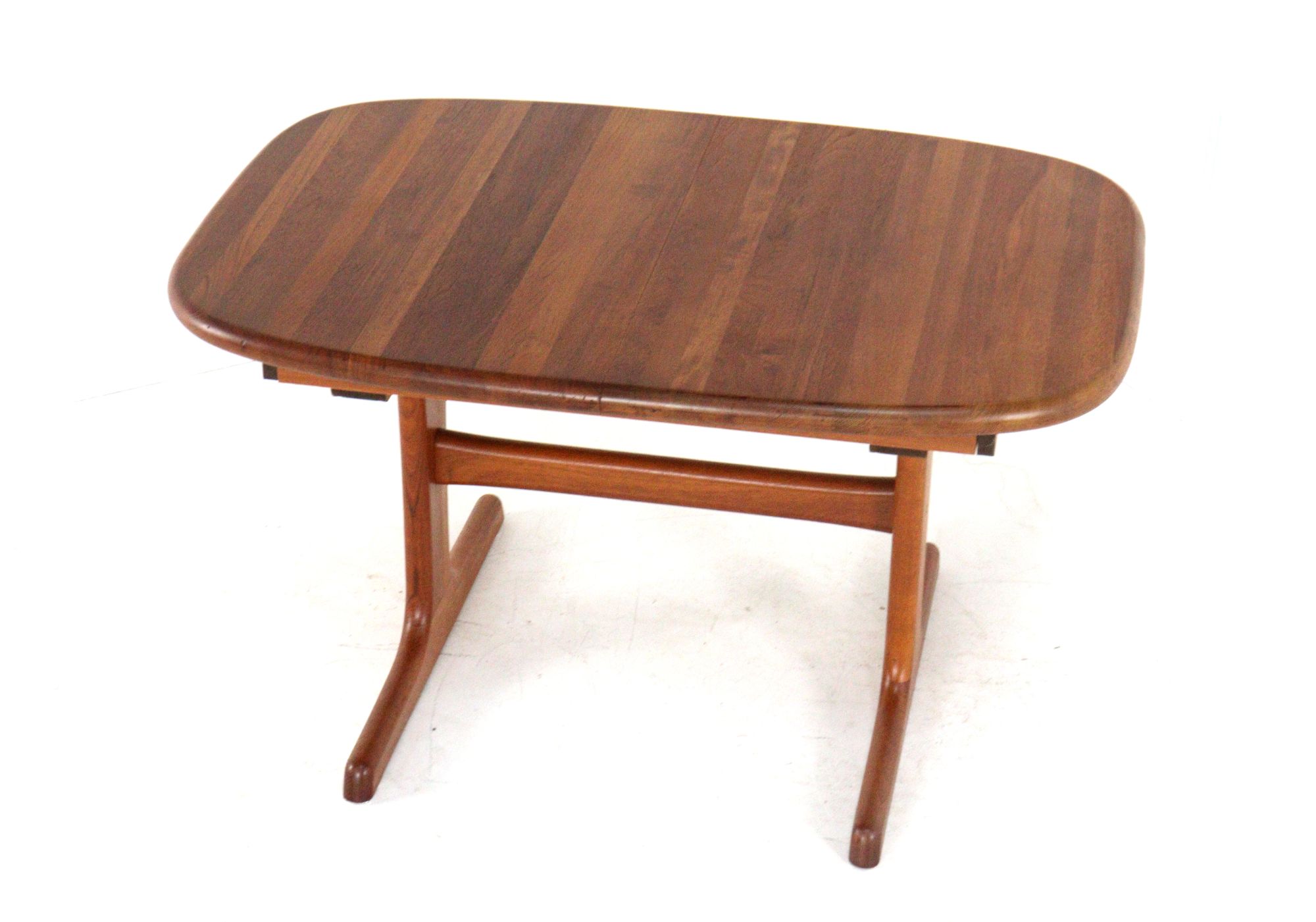 dyrlund Ovalen 1x Verlengbare Teak Eettafel Deens Vintage Massief Teak image 16