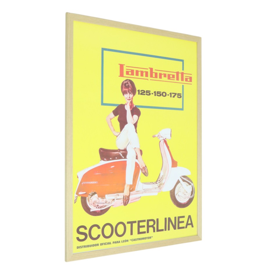Vintage Reclame Poster Lambretta Scooterlinea Begin Jaren 60 Spanje image 6