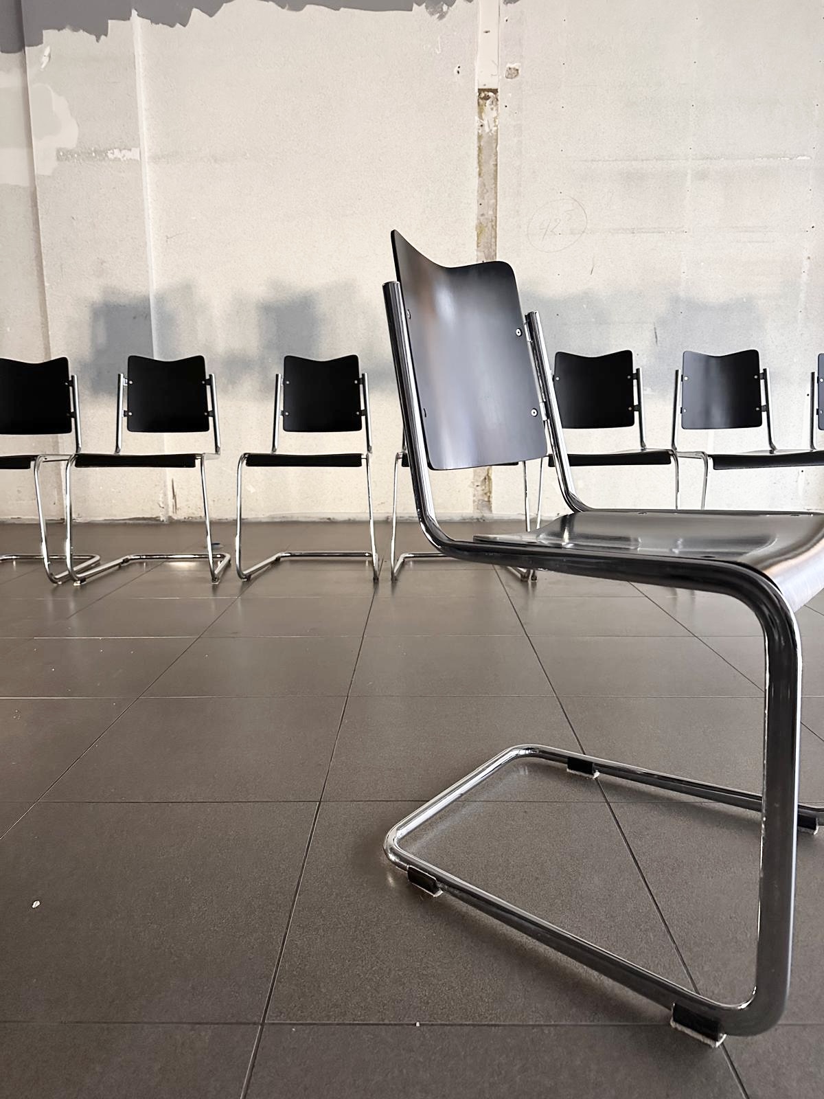 4x Tecta B11 Cantilever Stoelen Design Jean Prouve image 3