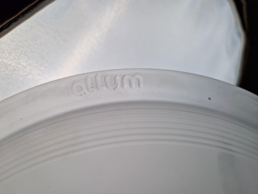 Vintage Messing Plafondlamp Wit Glas Brass Allum Regency ‘70 image 3