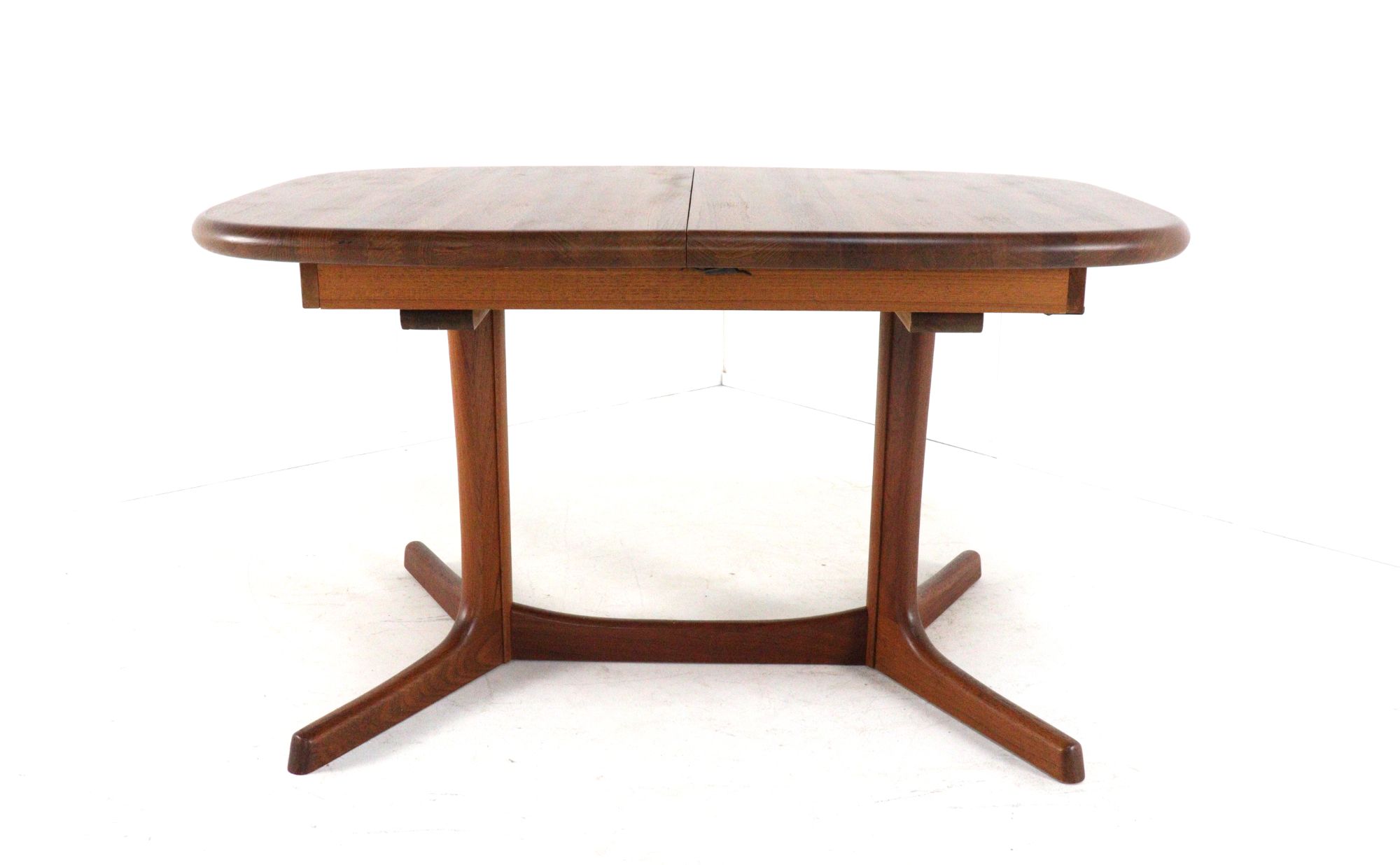 dyrlund Ovalen 1x Verlengbare Eettafel Massief Teak Vintage Deens image 8