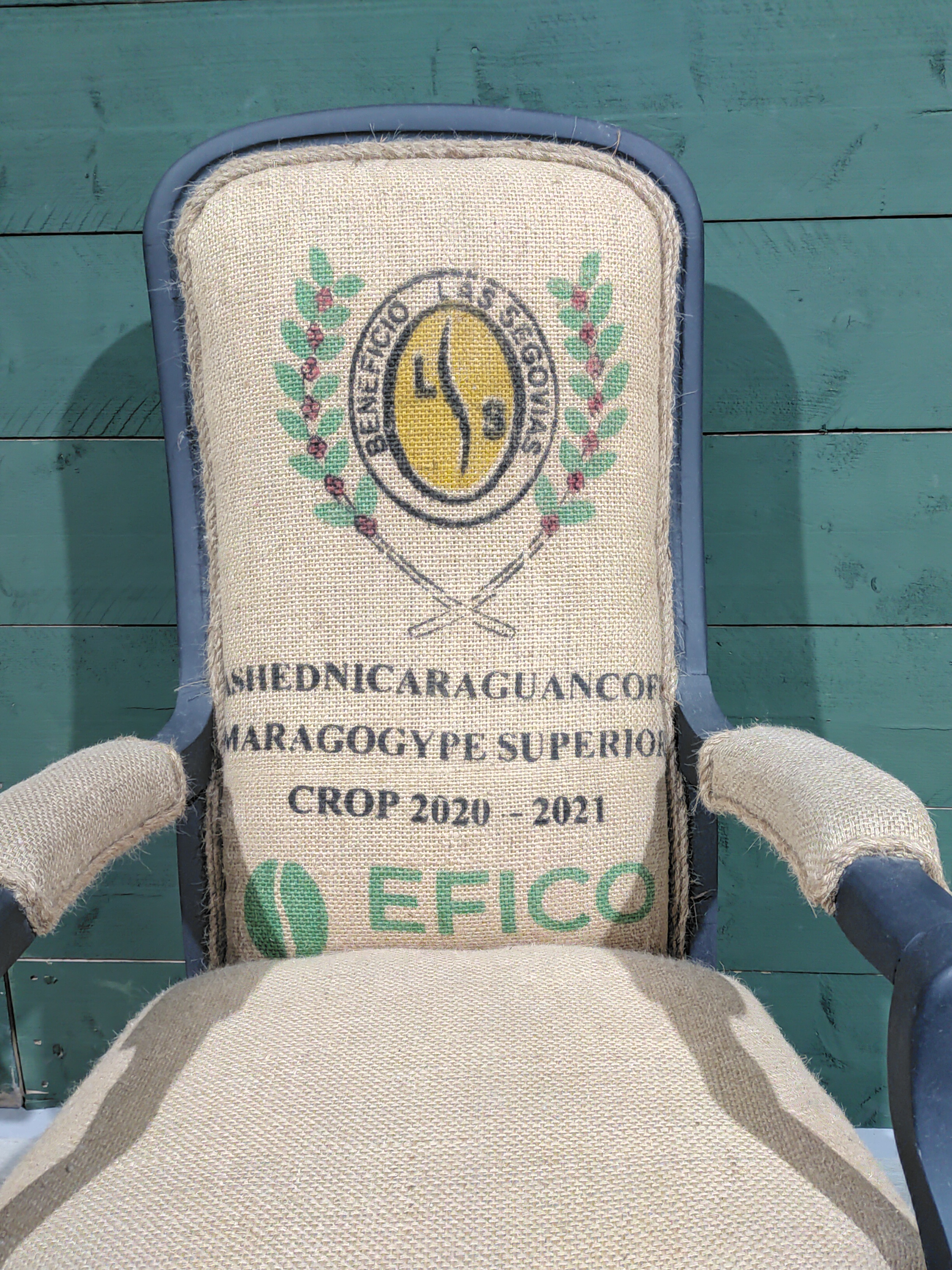Upcycled Fauteuil Met Koffiezak image 3