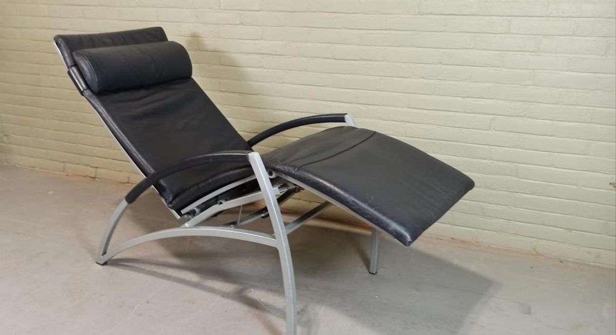 Vintage Interprofil 'pax' Design Leren Recliner Fauteuil image 4