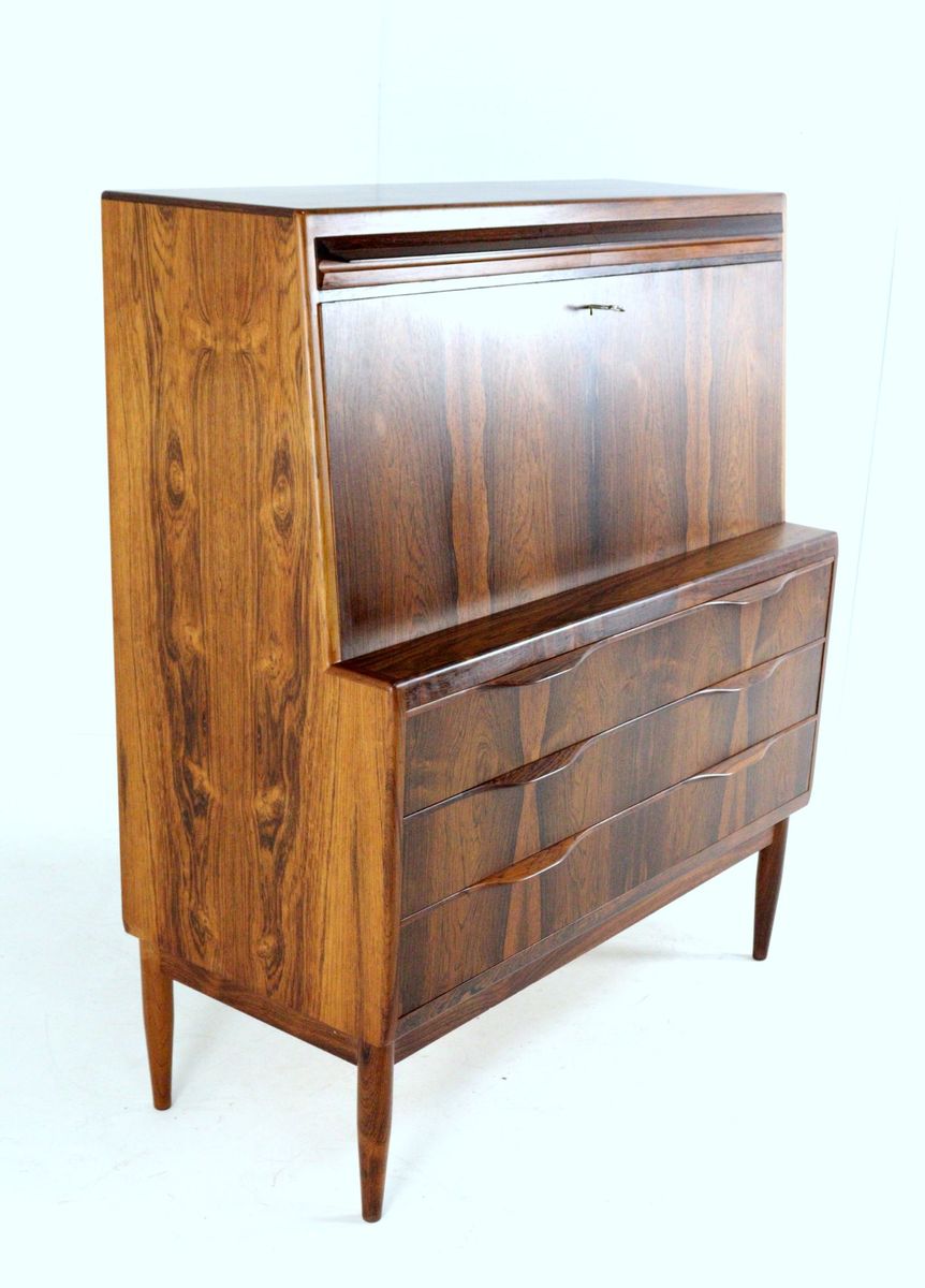Erling Torvits Voor Klim Møbelfabrik Palissander Secretaire Bureau Kast Vintage Deens image 16