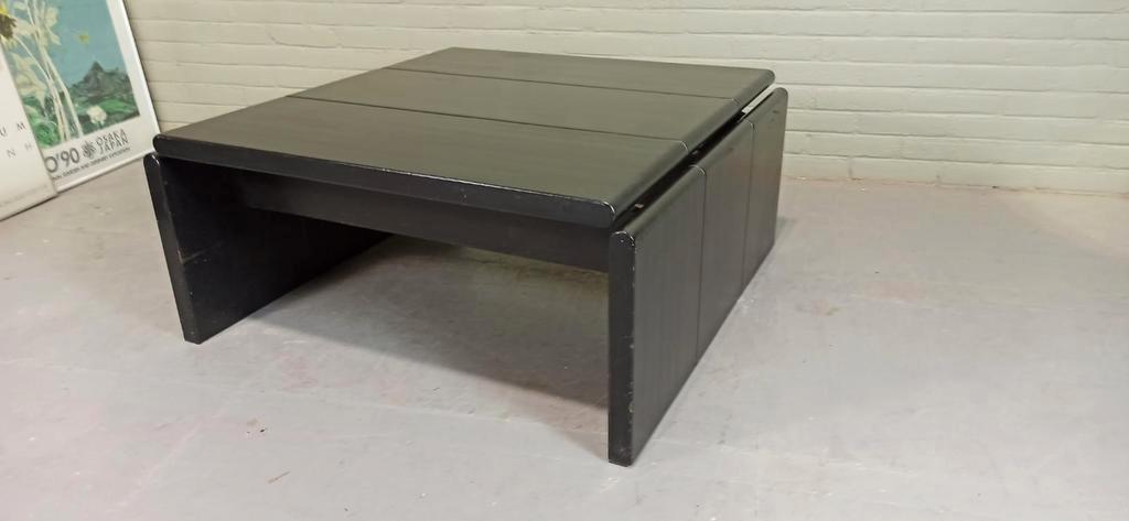Vintage Leolux Houten Salontafel, Design Harry De Groot image 11