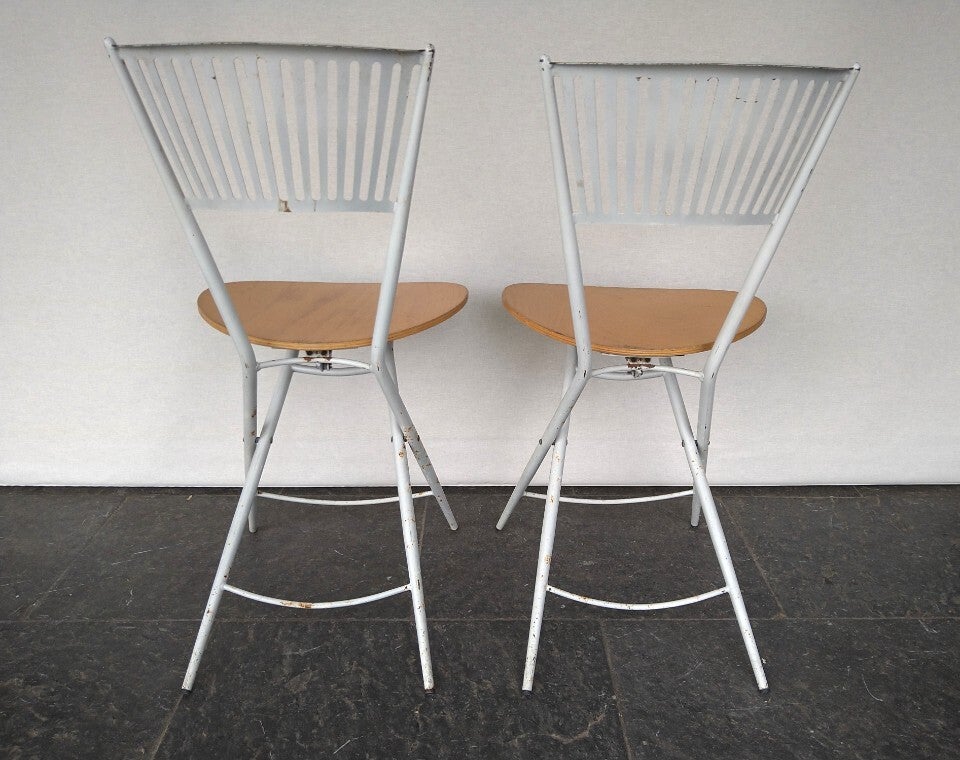 2x Vintage Folding Chairs From Fly Line (set) image 4