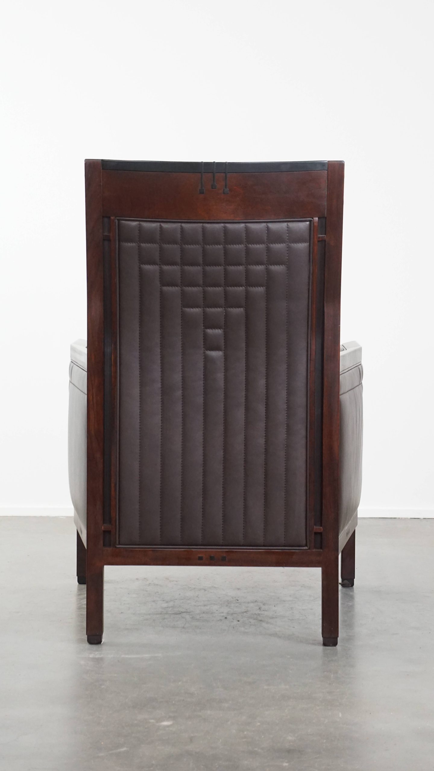 Luxe Art Deco Schuitema Design Fauteuil Met Donkerbruin Leer Uit De Decoforma Serie image 5