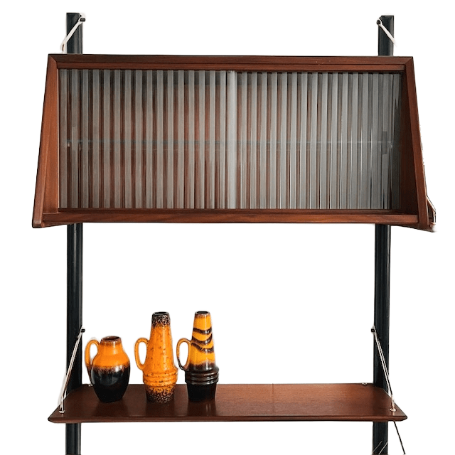 Mid-century Louis Van Teeffelen Wébé Wandmeubel Deens Design 1950’s image 11