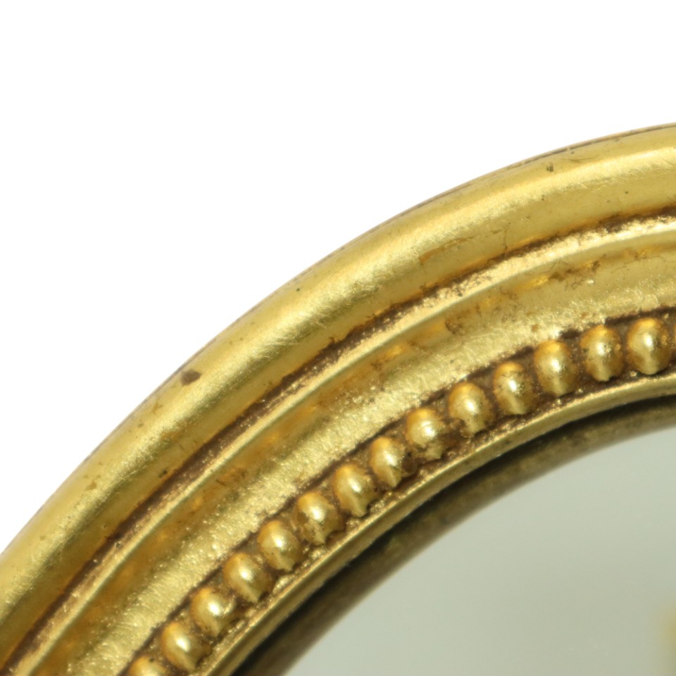 Grote Ovale Gouden Spiegel Hollywood Regency Stijl 70Cm image 8