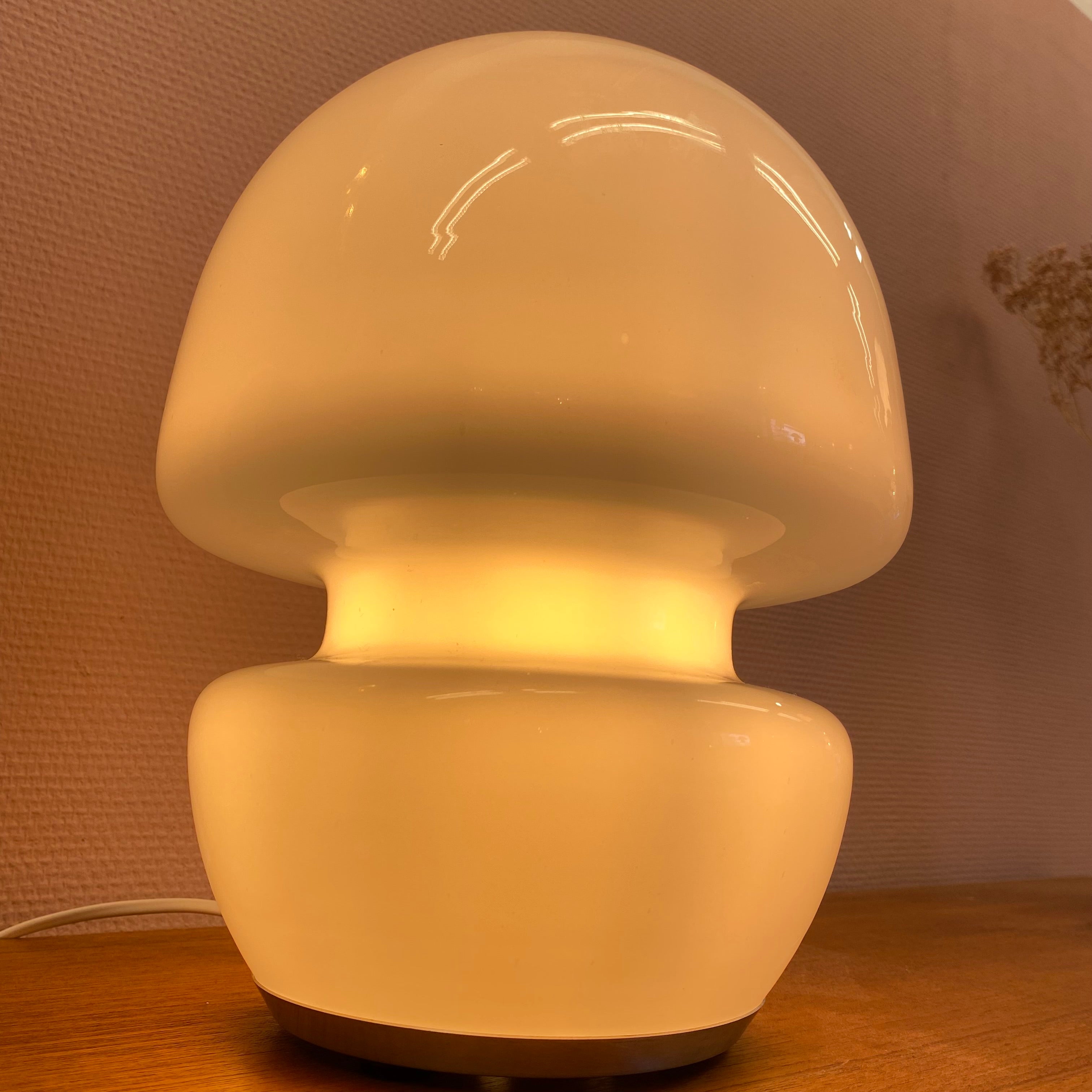 Italian Murano Opal Glass Table Light image 7