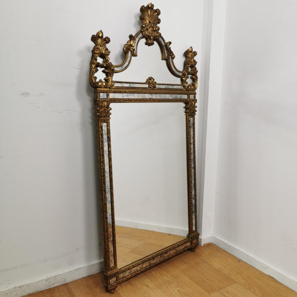 Vintage Deknudt Barok Brocante Rococo Spiegel Schouwspiegel image 8
