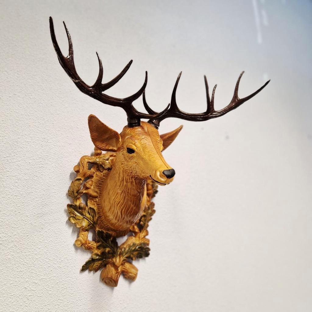 Vintage Hertenkop Gewei Kunststof Tirol Skihut Cafe Mancave image 2