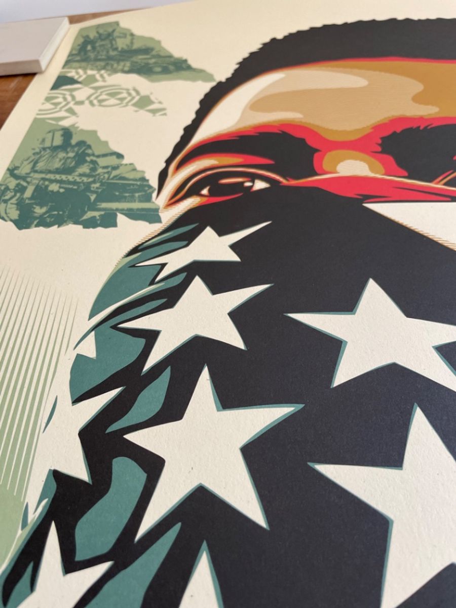 Shepard Fairey Obey Americat Riot, Signed And Dated By Artist image 13