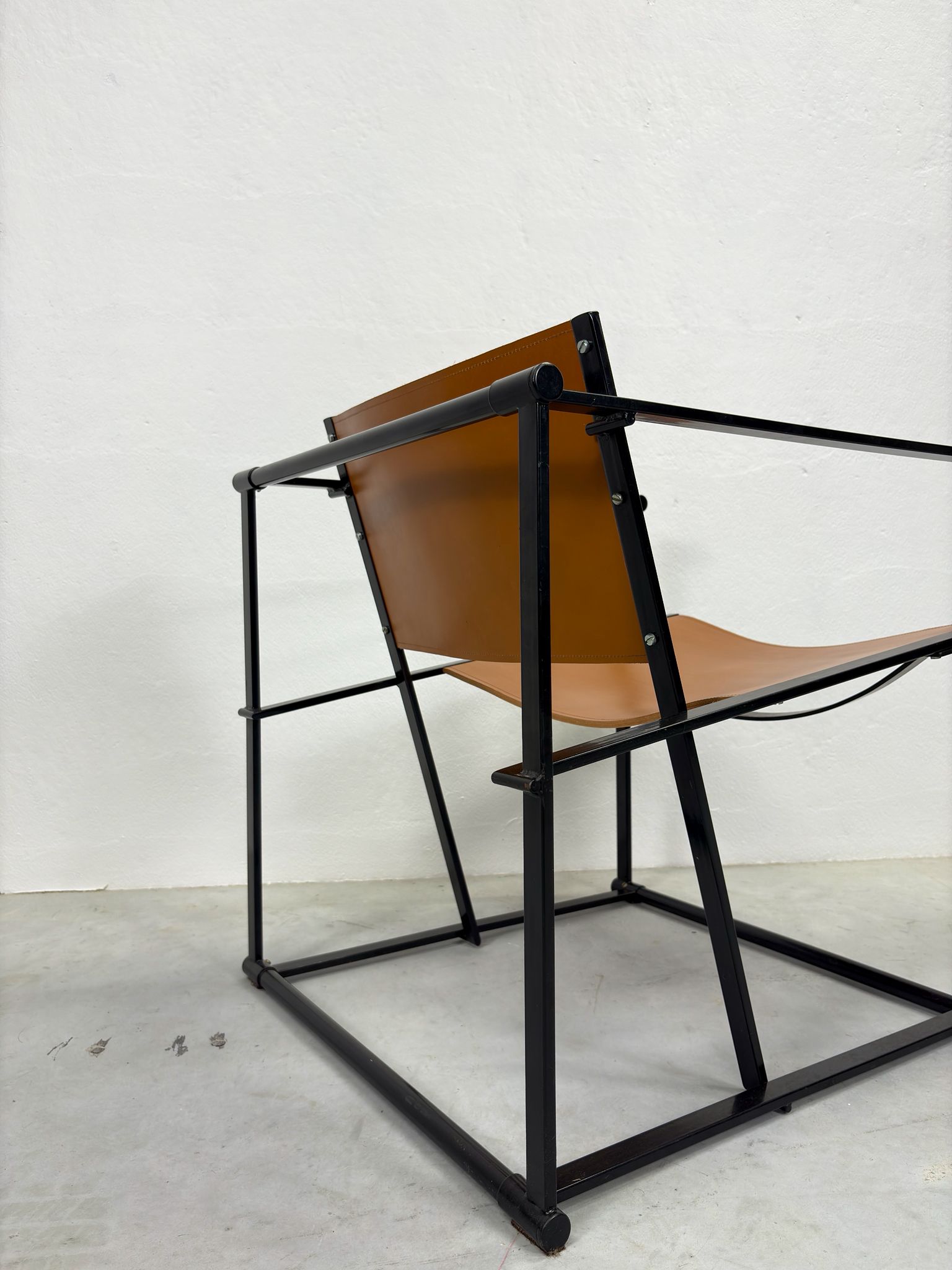 Vintage Pastoe Fm60 Fauteuil Cognac Tuigleer image 15